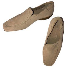 cole haan nike air khaki suede loafers 7